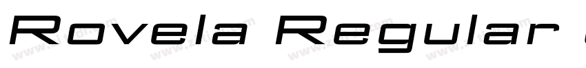 Rovela Regular Obliq字体转换